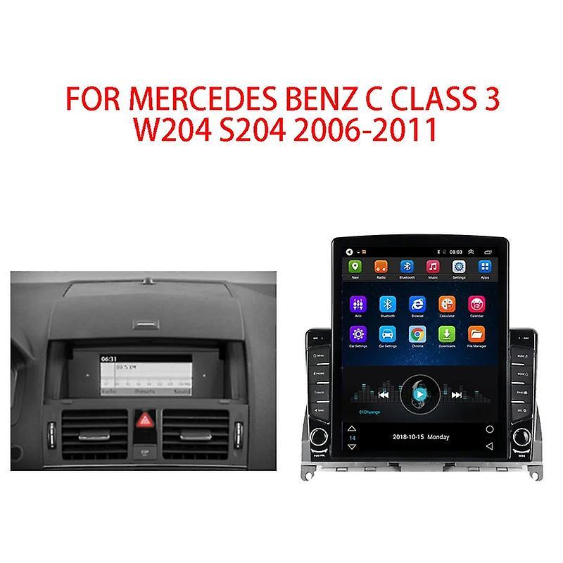 JIULUNET Android For Mercedes Benz C CLASS 3 W204 S204 2006-2011 Tesla Type Car Radio Multimedia Video Player