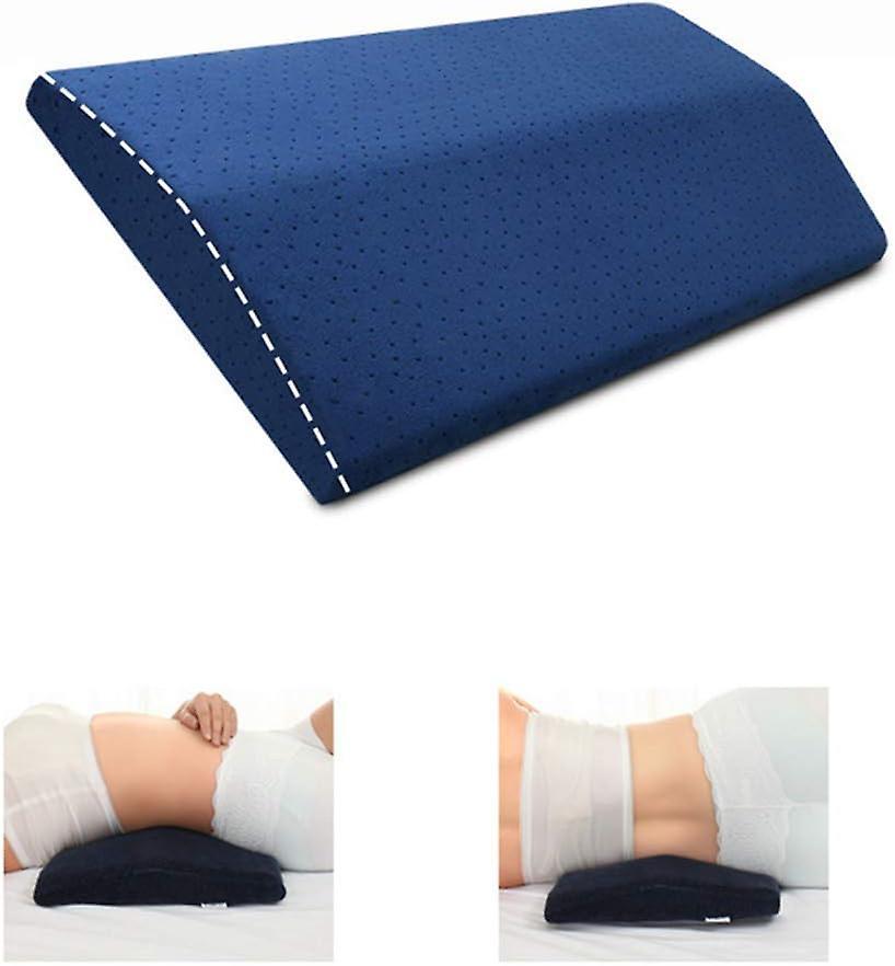 Lumbar Pillow Orthopedic Lumbar Support Pillow, Memory Foam Wedge Pillow For Sleeping, Sciatica, Pregnancy, Neck And Leg Pain Relief, 24x60cm