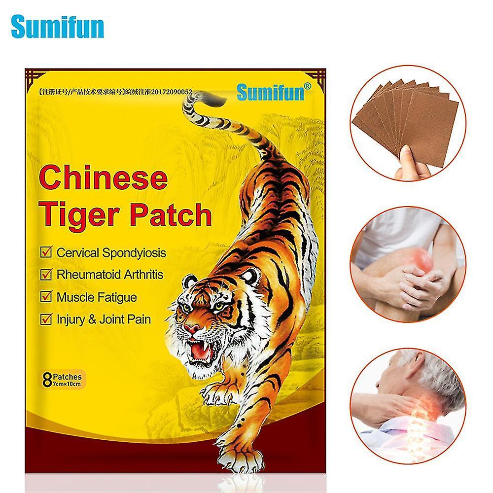 Baron 8-24pcs Tiger Patch Chinese Medical Back Heat Pain Relief Plaster Pad Balm Arthritis 8pcs