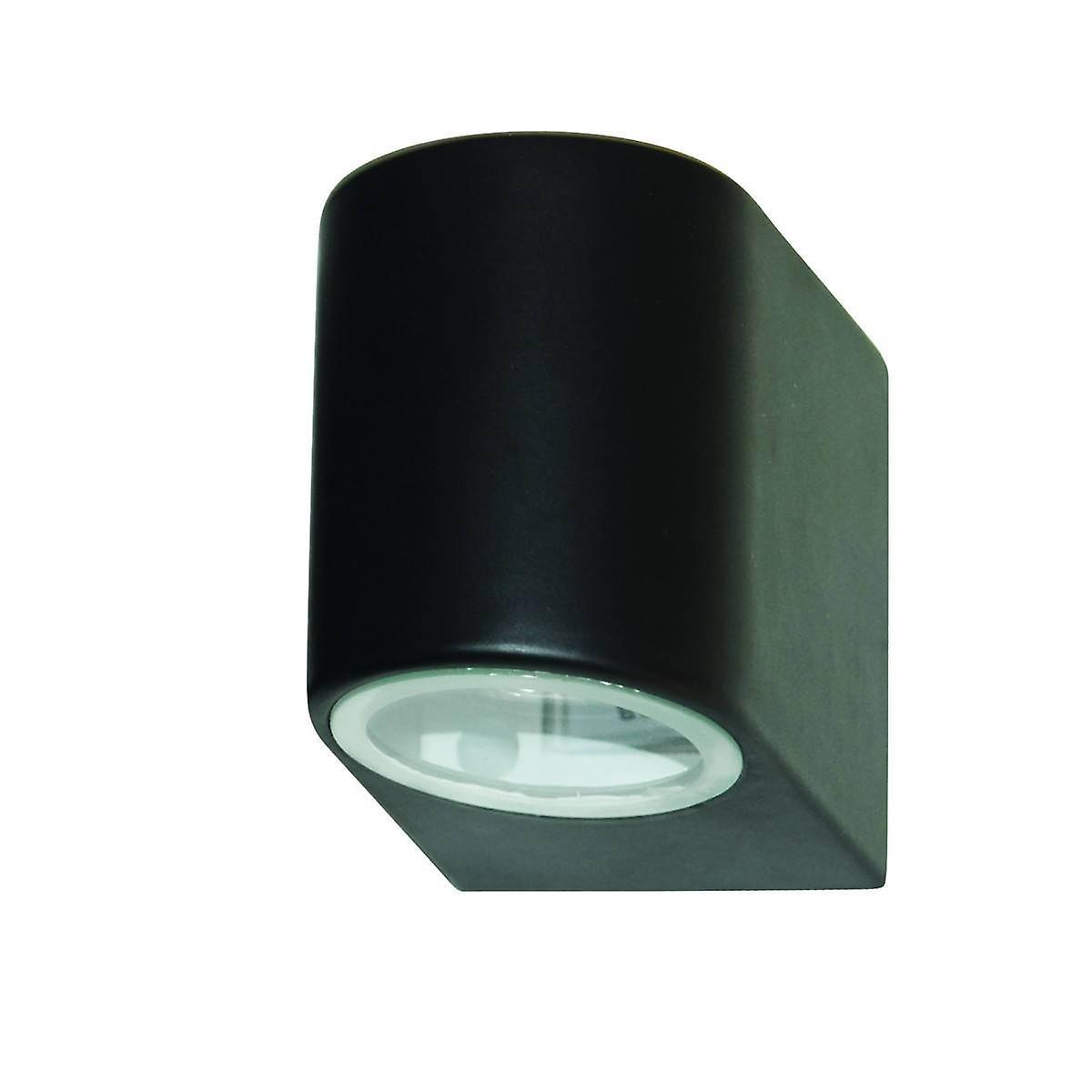 Searchlight Lighting 1 Light Outdoor Wall Light Black Cast Aluminium IP44, GU10