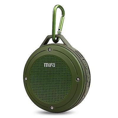 Slowmoose Outdoor Wireless Bluetooth 4.0 Stereo Portable Speaker Built-in Mic Shock green