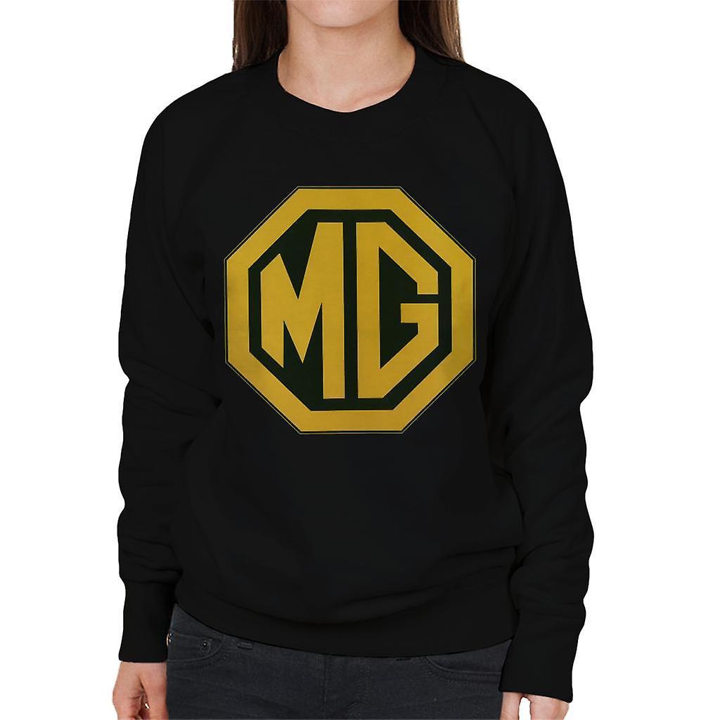 MG Gold Logo British Motor Heritage Women's Sweatshirt Black Medium