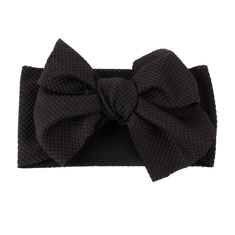 Slowmoose Elastic Bow Knot Design, Headband For Baby- Hair Accessories Black