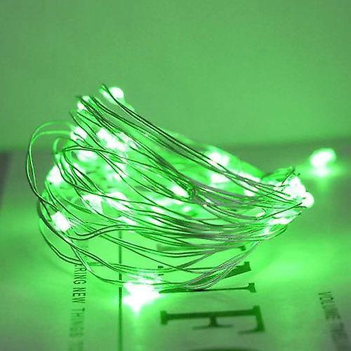 Slowmoose Waterproof Led Flash Modes String Lights For Decoration Green 2M 20LEDS / 2 modes