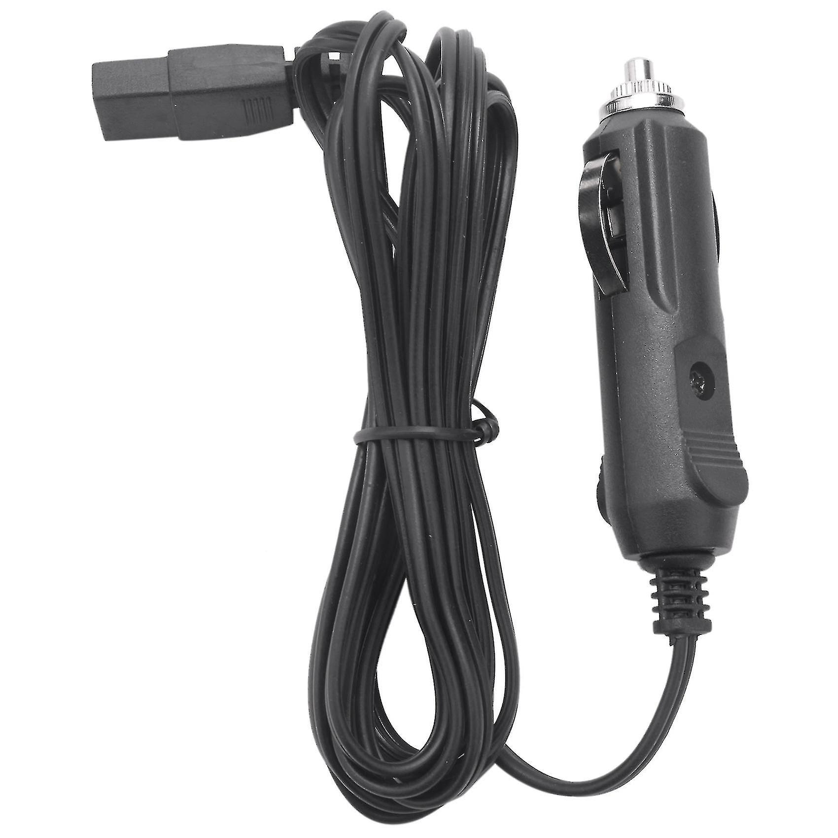 Niutuo 2m 12v Replacement Car Cooler Box Fridge Cigarette Lighter B-Tail Power Cord 2 Pin Charger Cable