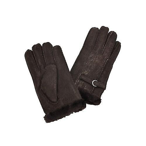 Buckle Detail Sheepskin Gloves