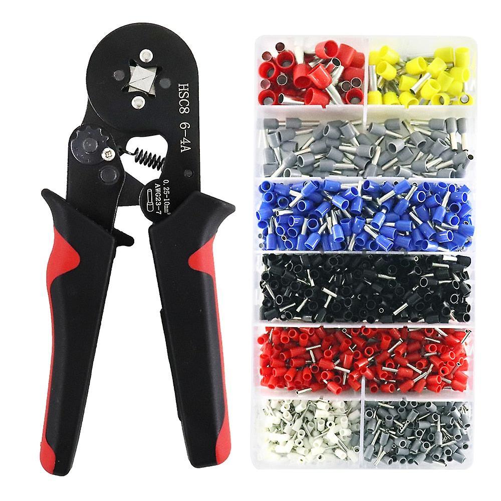 Slowmoose Insulated Uninsulated Crimp Terminals And Pliers 1200Pc With Pliers B