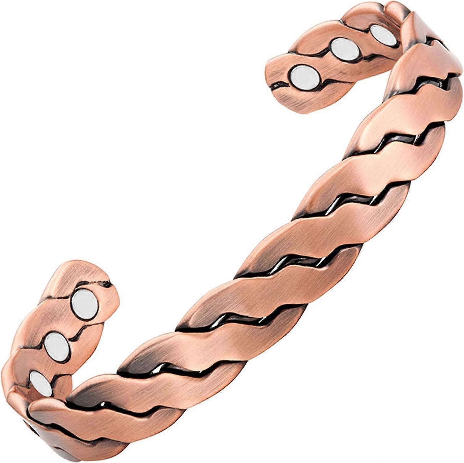 Morakot Pure Copper Magnetic Bracelet - Arthritis Pain Relief & Carpal Tunnel Magnetic Therapy Copper Bracelets for Men