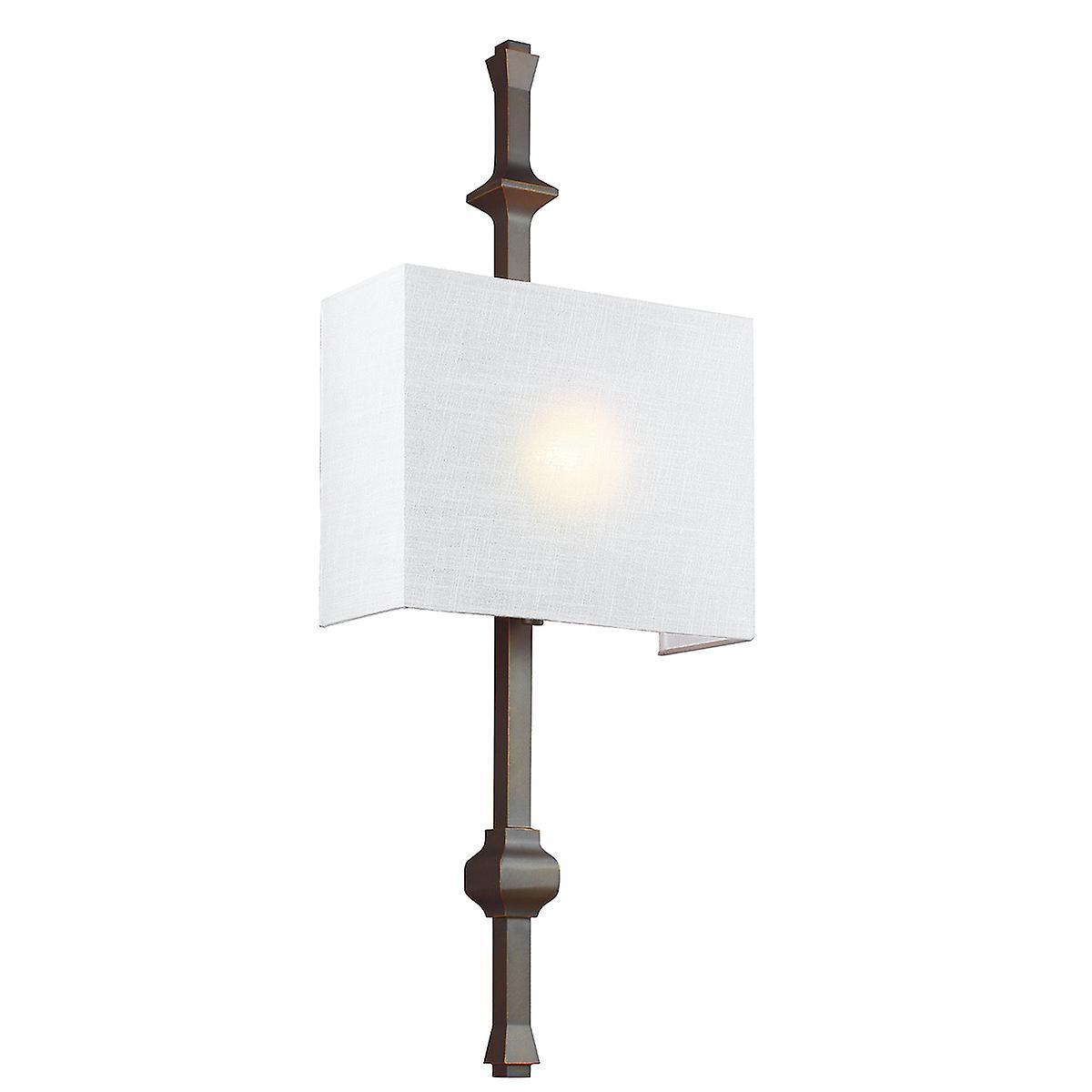 Teva 1 Light Indoor Wall Light Bronze E27