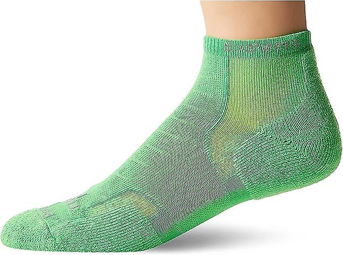 Thorlos Experia Unisex No Show Running Socks, Electric Avenue Green L