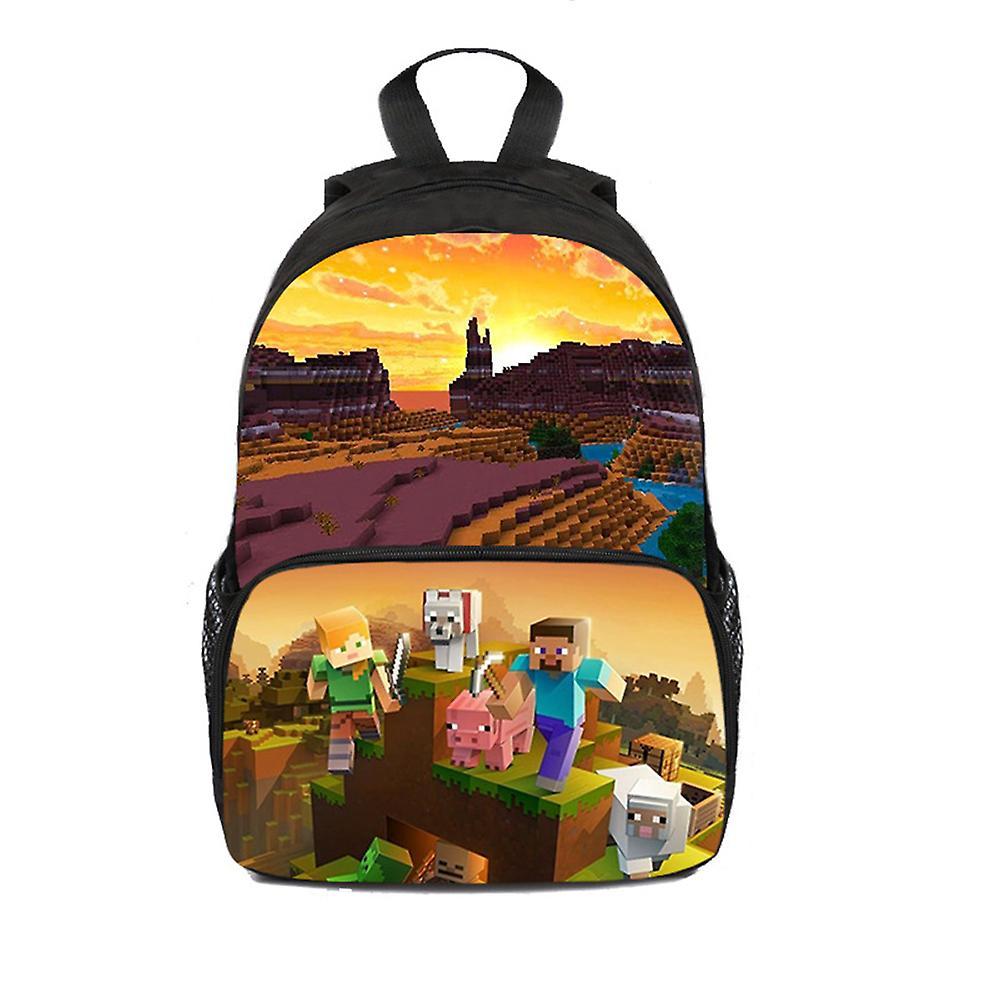 Mylight Minecraft 3d Printing Preschool Backpack For Kids Boys Girls Toddler Backpack Kindergarten School Bag Bookbags Rucksack D