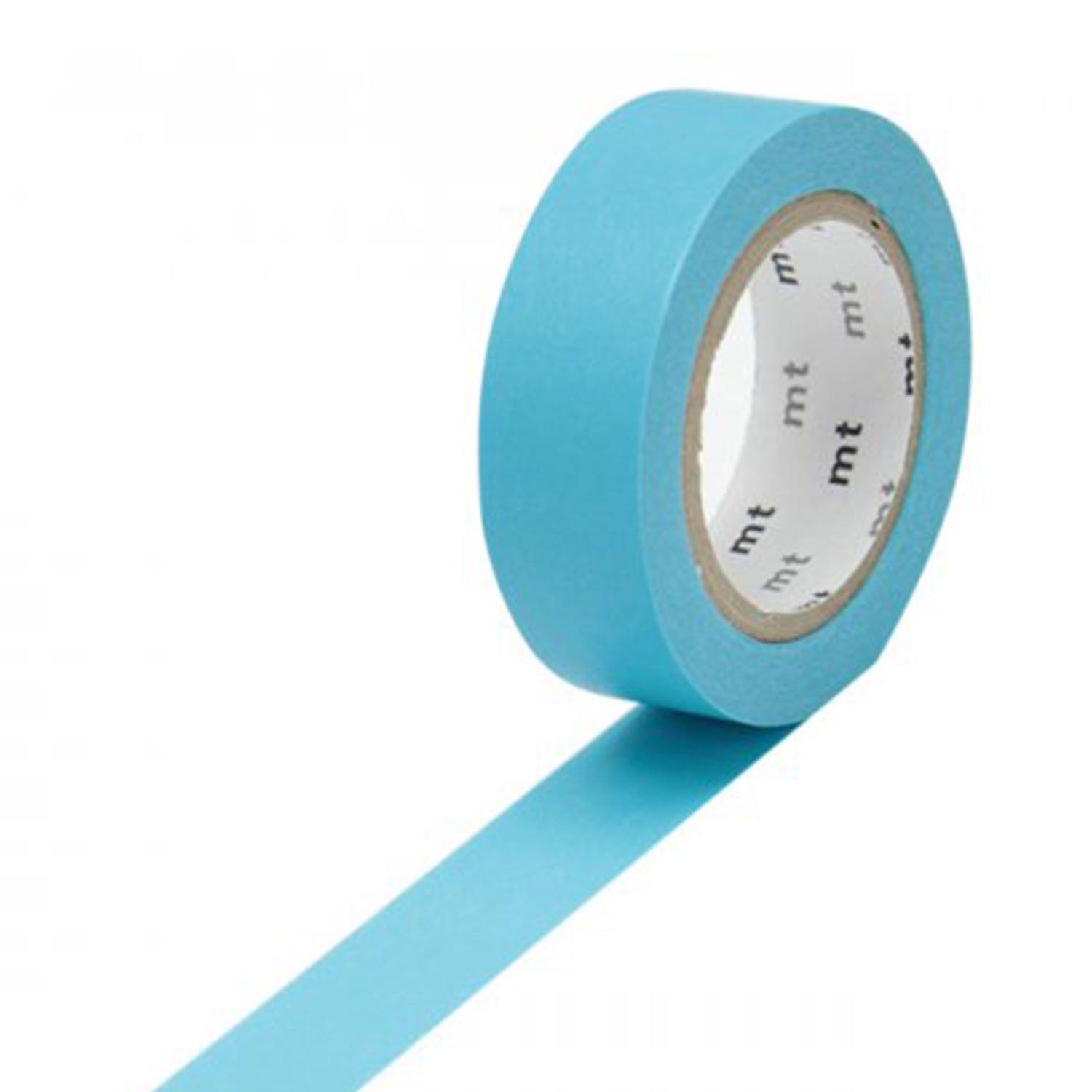 Masking tape unicolor - Blue - 1,5 cm x 7 m