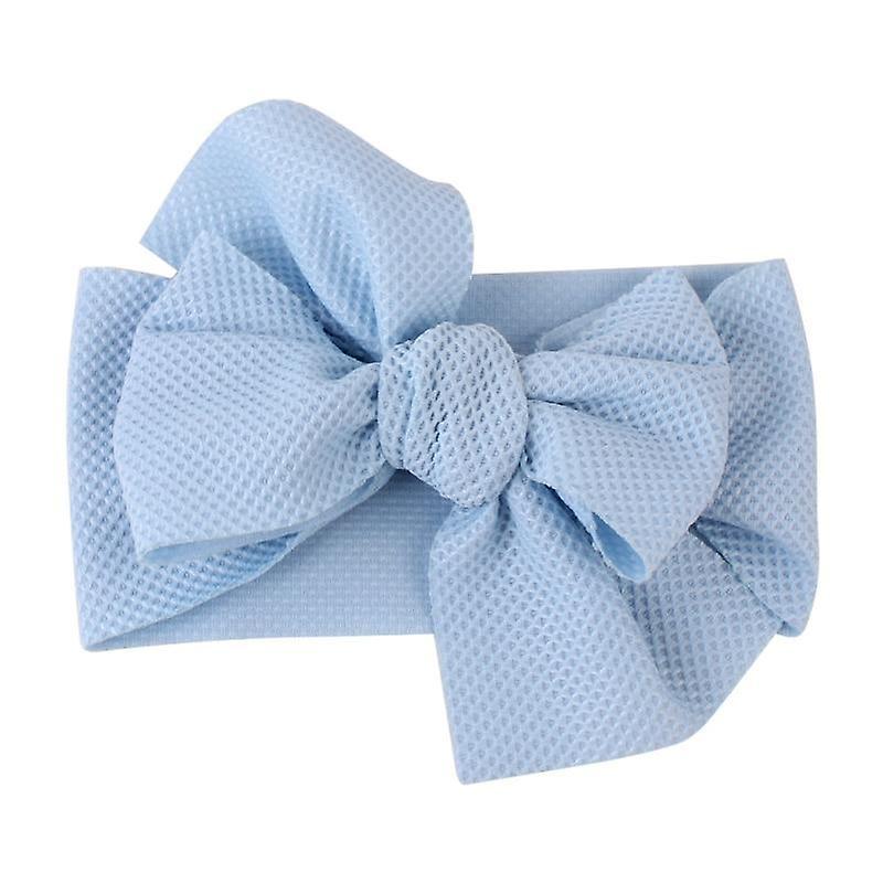 Slowmoose Elastic Bow Knot Design, Headband For Baby- Hair Accessories Sky Blue