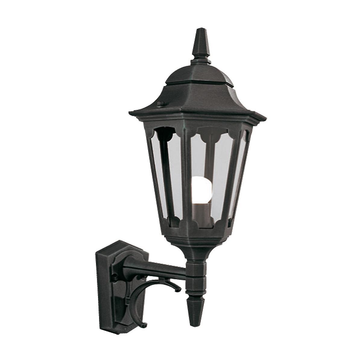 Parish 1 Light Outdoor Wall Lantern Light Black IP44 E27