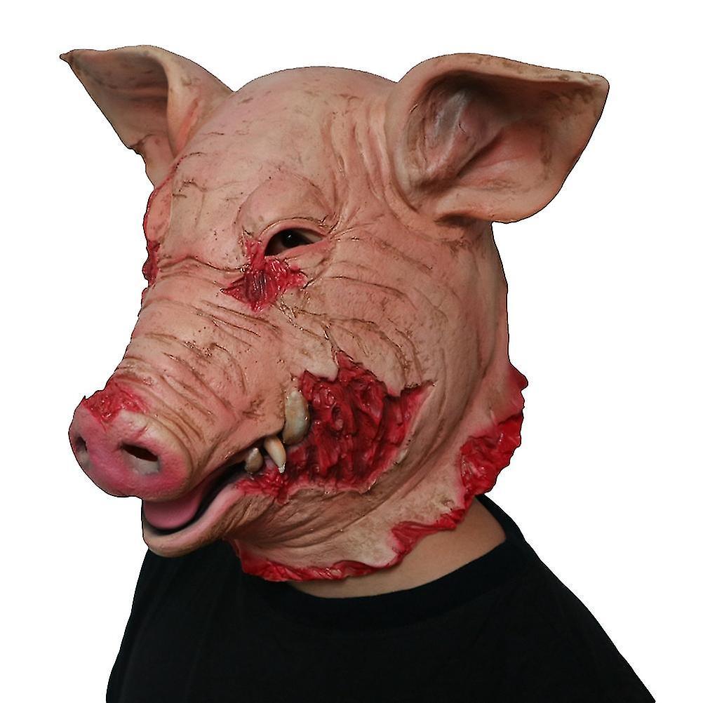 Halloween Mask Cosplay Mask Cosplay Accessory Halloween Cosplay Costume Pig Head Mask Halloween Creepy Mask Creepy Animal Mask