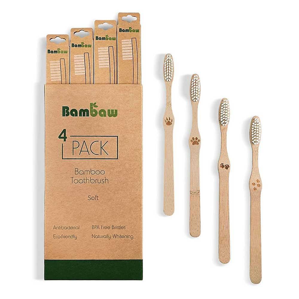 Multipack bambaw toothbrushes