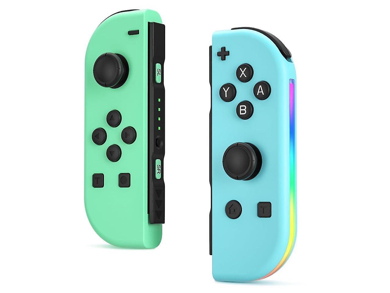 Werleo Joy Cons for Switch Controllers, Wireless L/R Joy Con Controllers for Switch with Dual Vibration, RGB Light, Motion Control, and One-key Awake