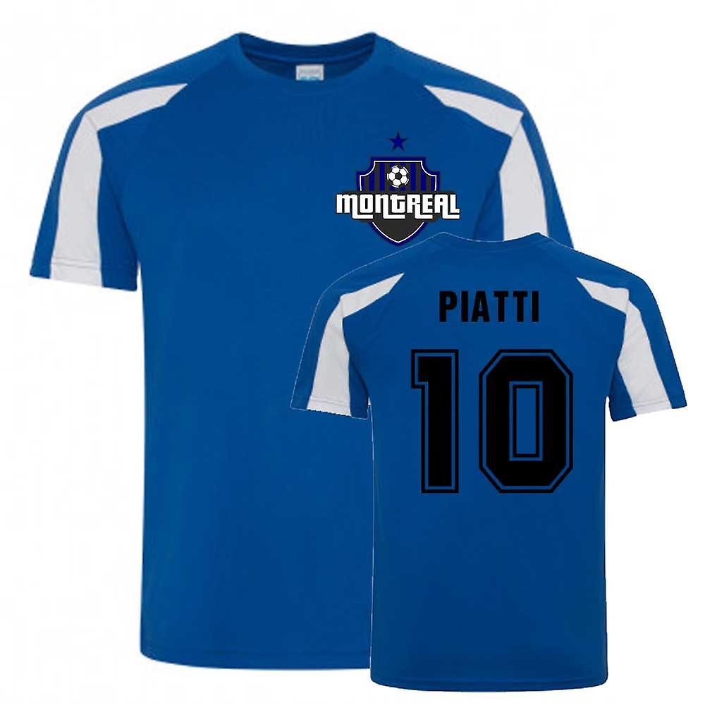 UKSoccerShop Ignacio Piatti Montreal Sports Training Jersey (Blue) Large (42-44 inch)