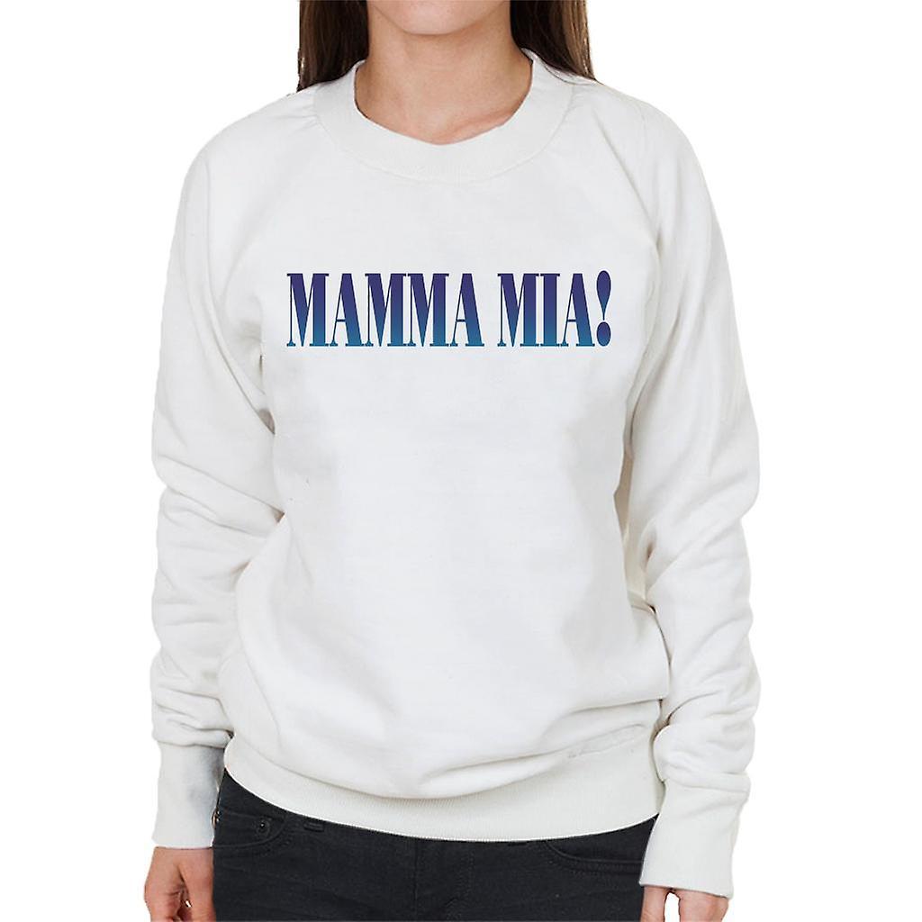 Mamma Mia Theatrical Logo Women's Sweatshirt White Medium