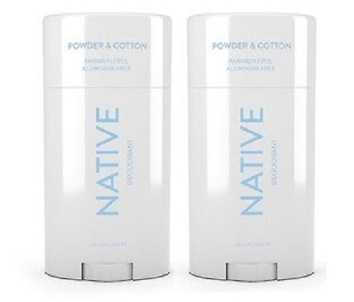 Native Powder & Cotton Deodorant 2 Pack