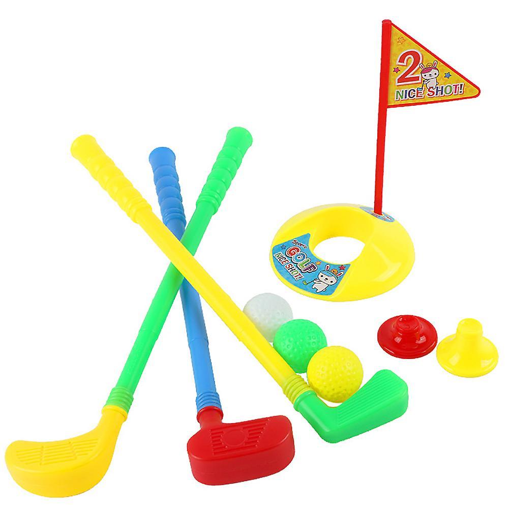 Haloppe Mini Multicolor Golf Club Set Golfer Game Outdoor Sports Garden Summer Kids Toy