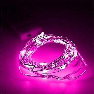 Slowmoose Led String Lights For Wedding Party, Christmas Decoration Pink 2M 20leds