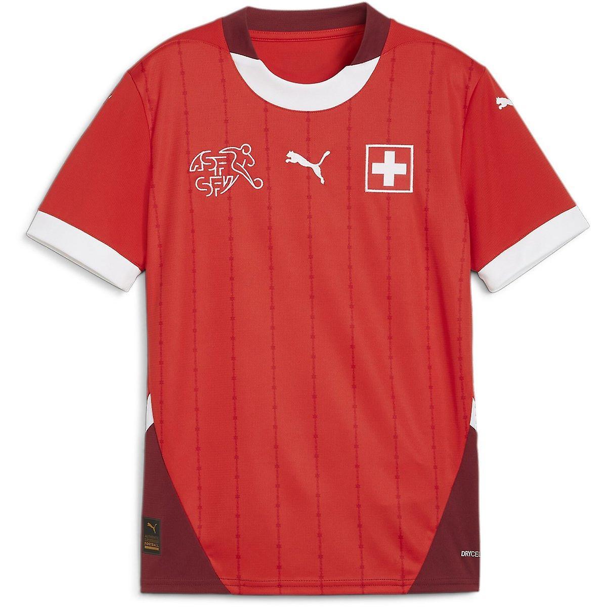 Puma Switzerland Home Shirt 2024 Juniors Red L