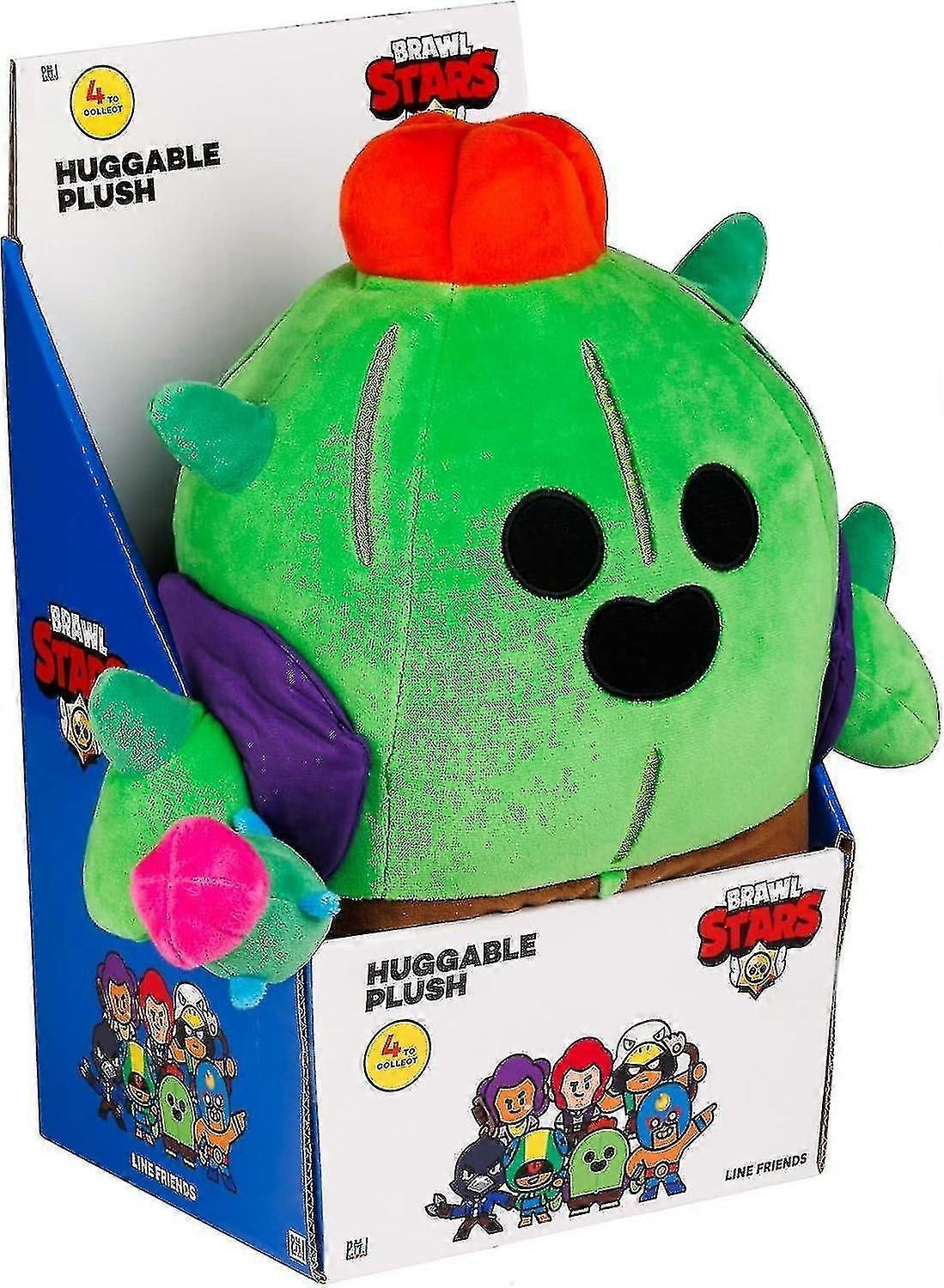 Yuheng Born Pretty Brawl Stars Spike Cactus Huggable Plush | 12 Inches 30cm Tall | Plushie Toy Doll | Official Pmi Lice