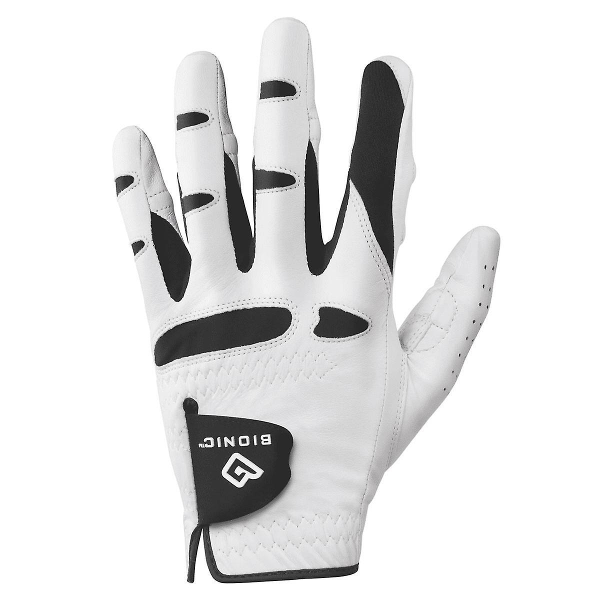 Bionic Womens StableGrip Cabretta Leather Breathable Padded Golf Glove - LH White S - 2 Pack