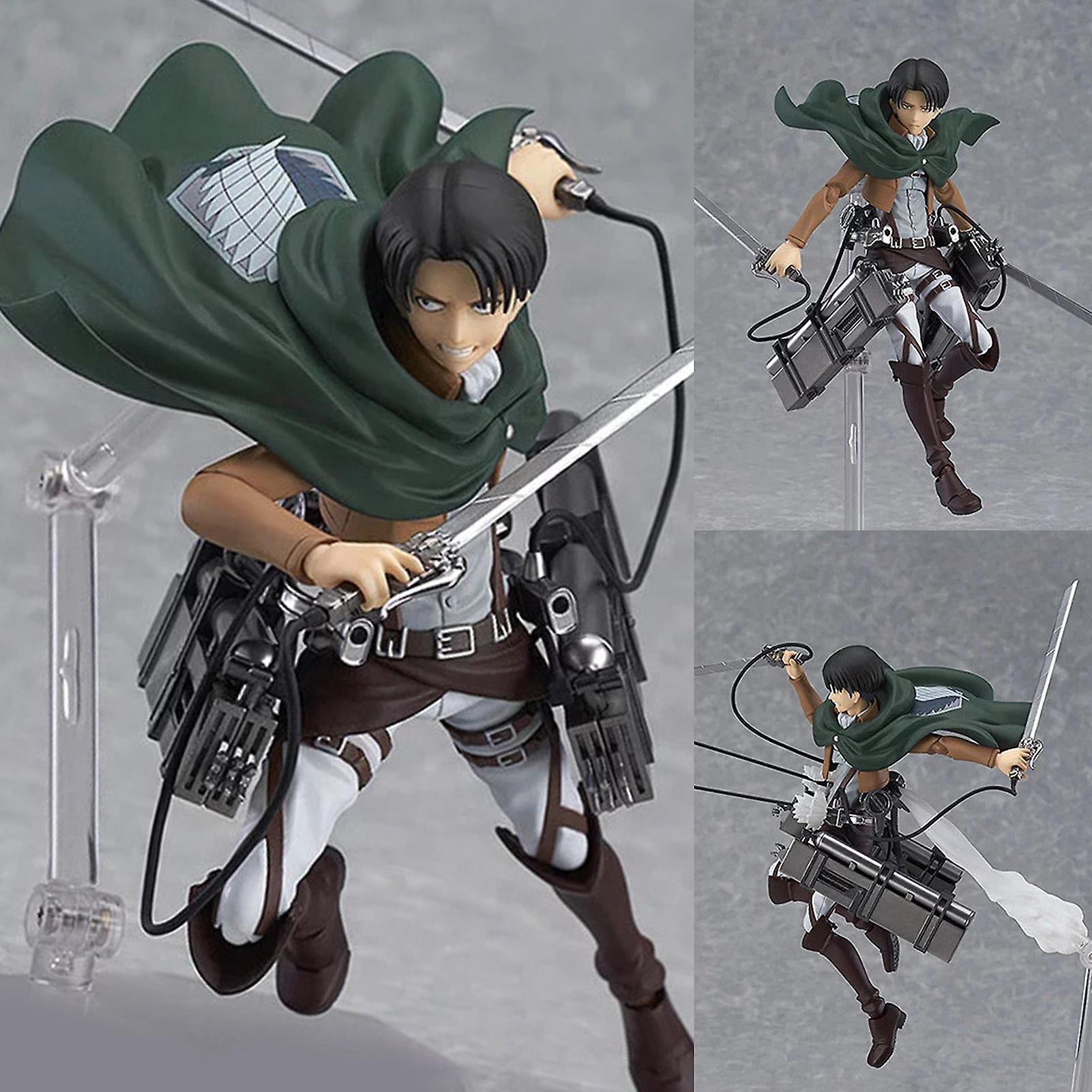 Brawdress Attack On Titan Levi Mikasa Eren Ackerman Pvc Figure Anime Action Figure Model