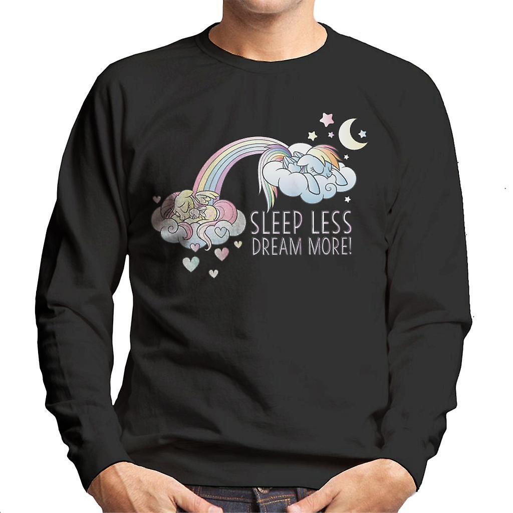 My Little Pony Sleeps Less Dream More Men's Sweatshirt Black Large