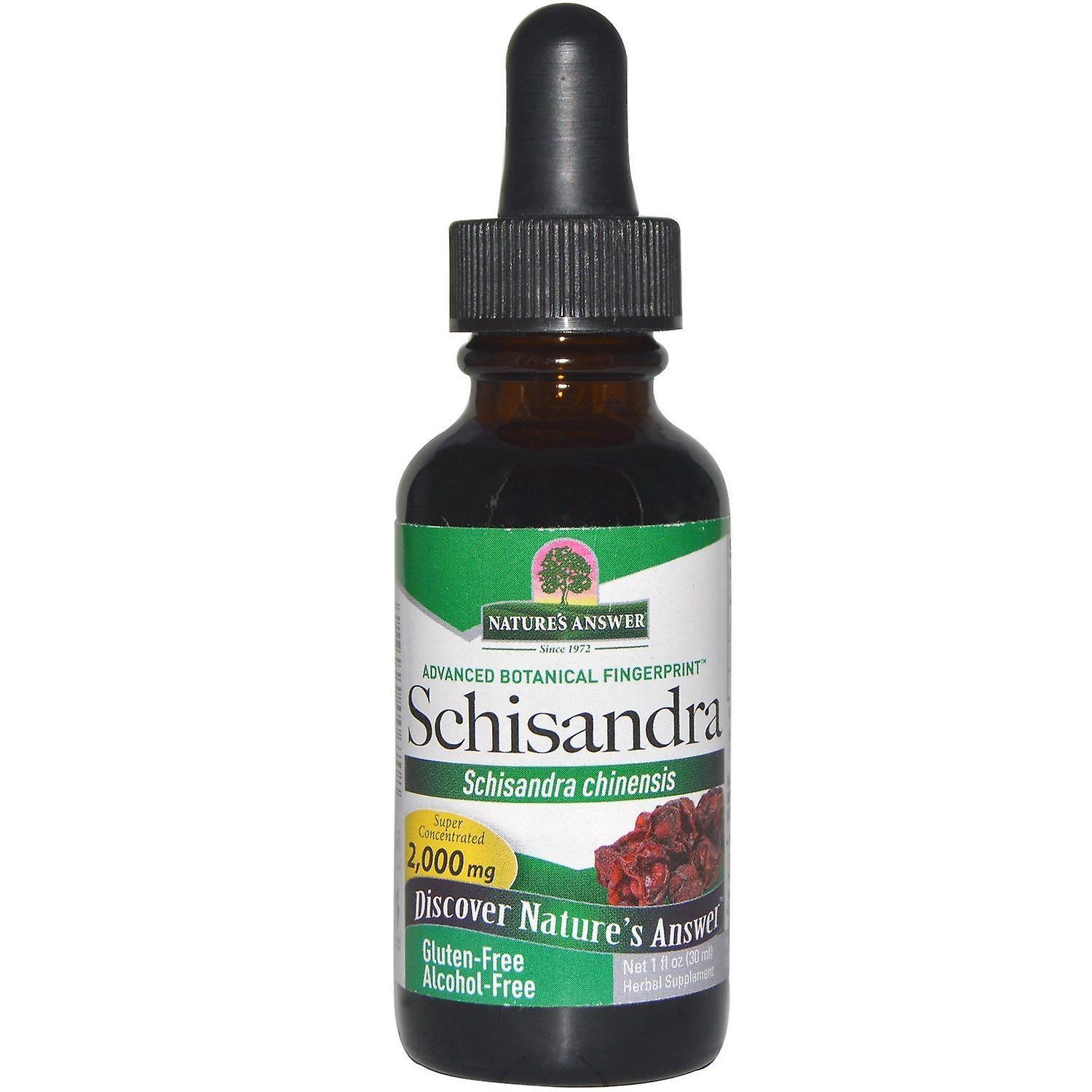 Nature's Answer, Schisandra, Alcohol-Free, 2,000 mg, 1 fl oz (30 ml)