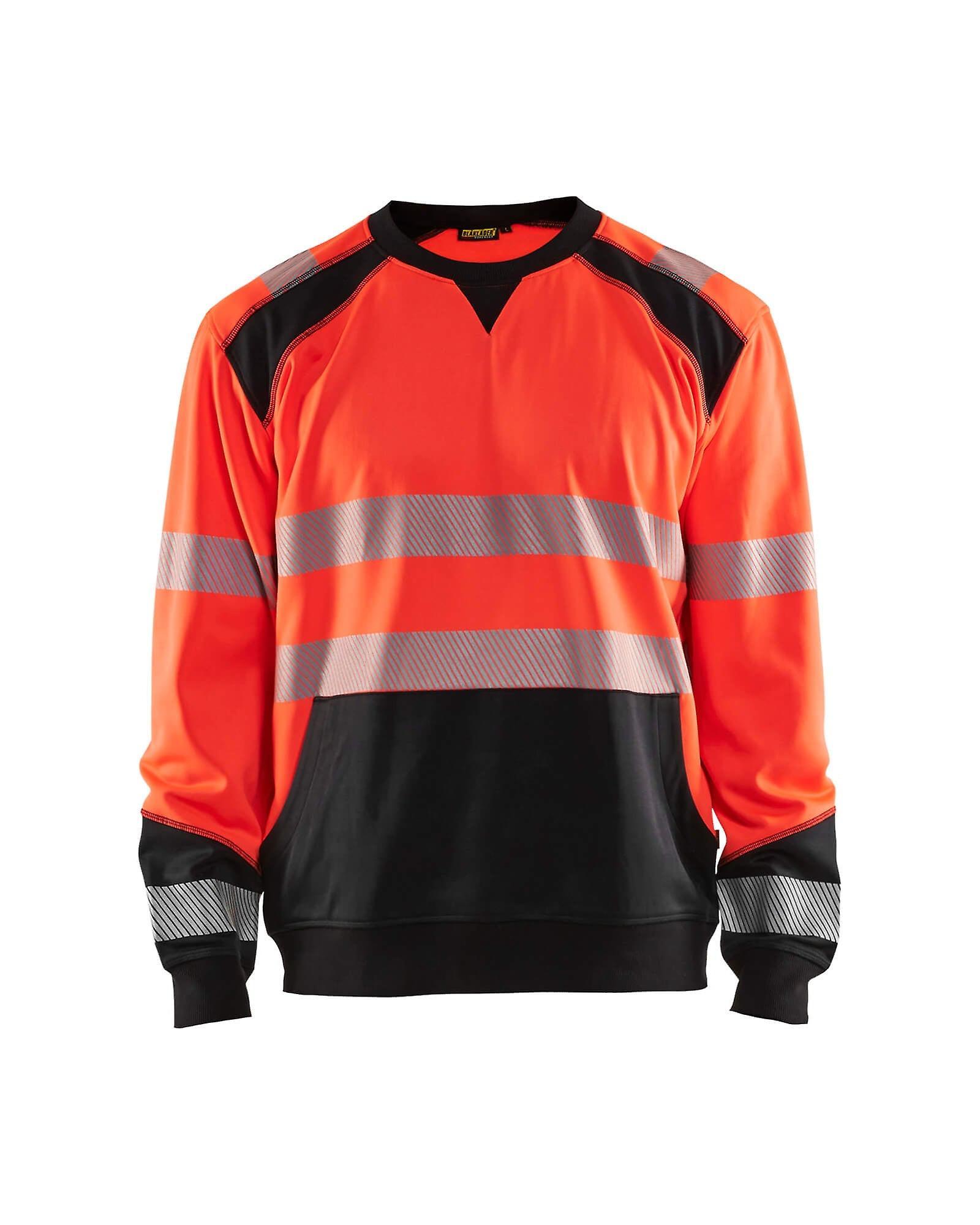 Blaklader 3541 hi-vis work sweatshirt - mens (35412528) Red/black Xxxl