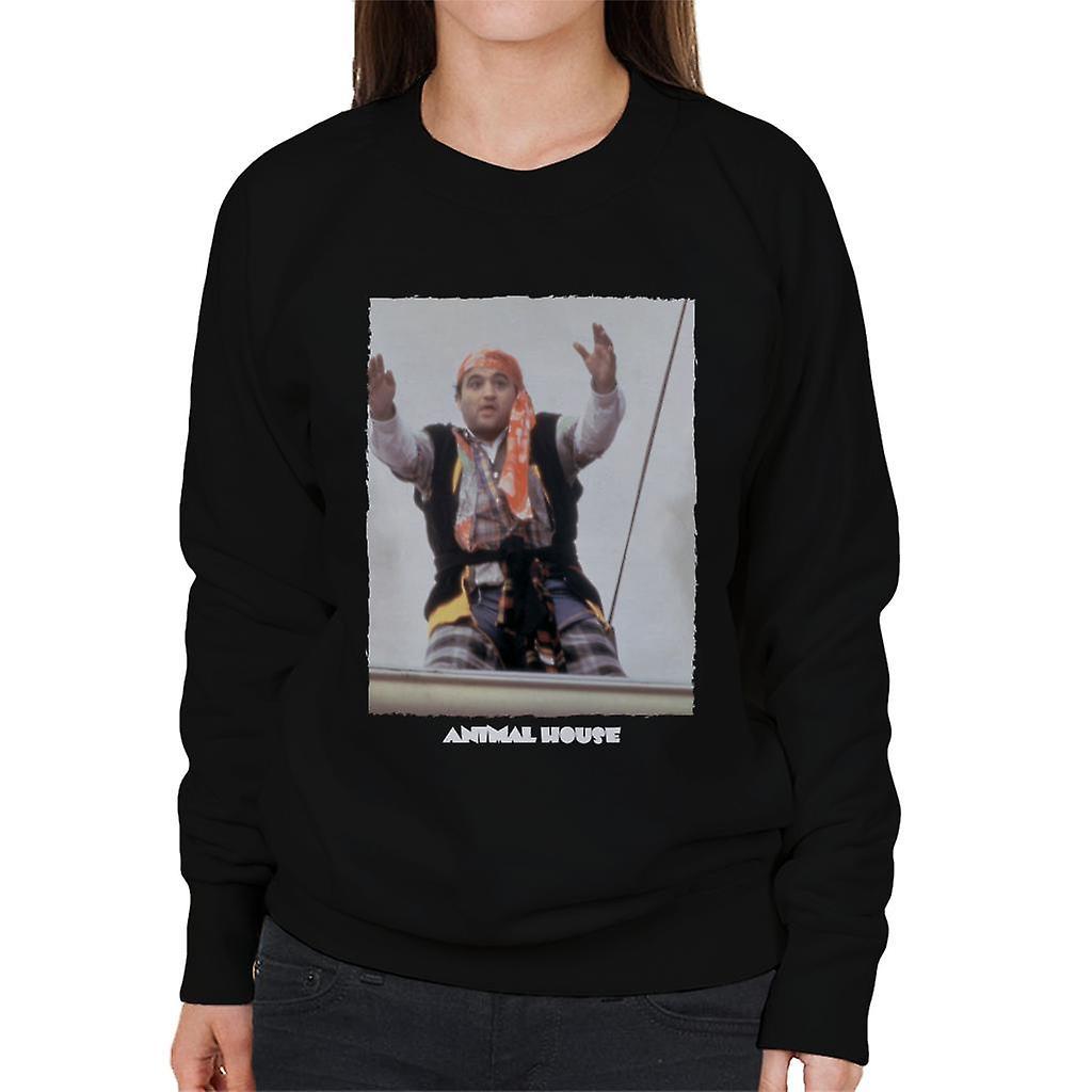 Animal House John Bluto Blutarsky As A Pirate Women's Sweatshirt Black XX-Large