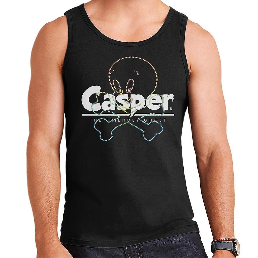 Casper The Friendly Ghost Crossbones Men's Vest Black Large