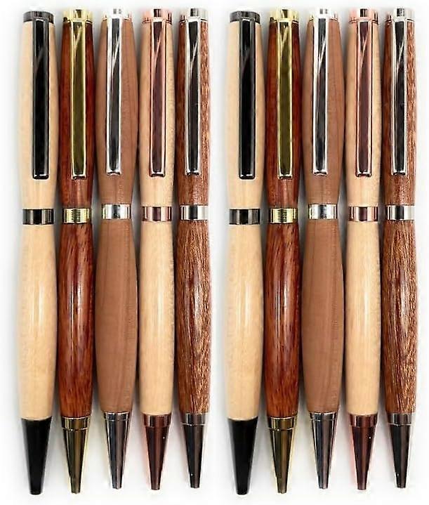 Kincjon Slimline Pen Kit for Wood Turning  Multiple Finishes  7mm Twist Pen Kit