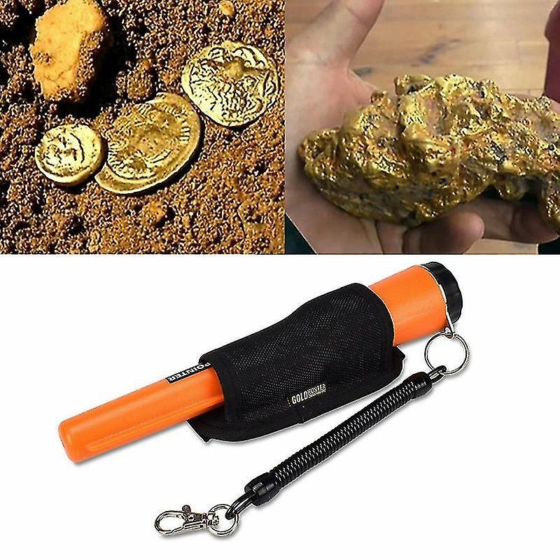 Bxs Metal Detector Full Waterproof Handheld Pin Pointer Wand, High Accuracy Handheld Search Treasure Finder Probe