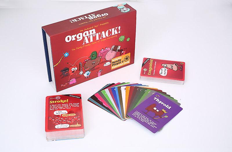 Exsha Organ Attack Tabletop Card Game Family Board Game For 2-6 Players