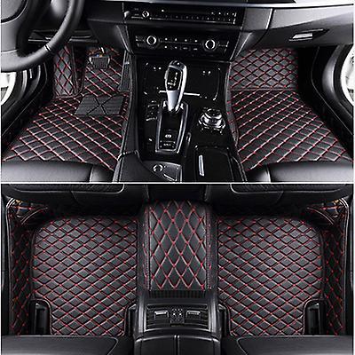 Custom Car Floor Mat For Bmw E90 3 Series 2005 2006 2007 2008 2009 2010 2012 Year Auto Interior Details Accessories Carpet black red