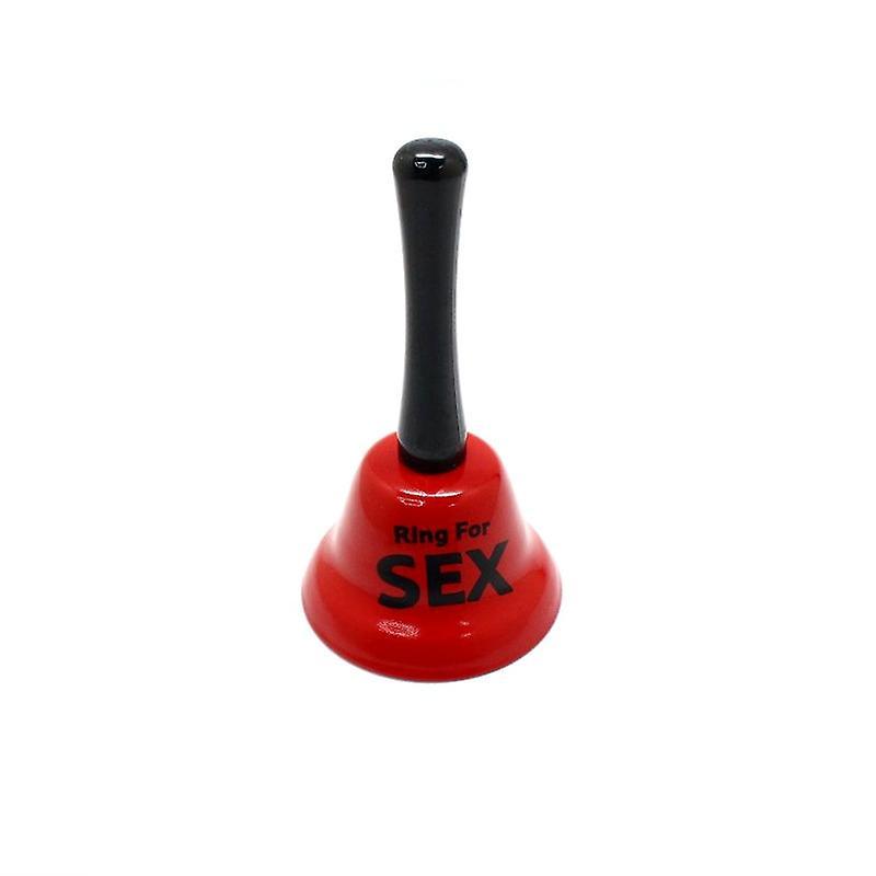 LNMHYTZ Creative Fun Ringing Bell Handheld Red Metal Sex Funny Ring Bell For Valentine Party Service Bar Bac Hand Bell as show