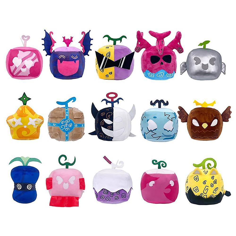 Manchalk 2024 Cute Blox Fruits Plushies Toy Plush Soft Pillow Stuffed Animal Doll Kids Adult Xmas Birthday Gifts Light