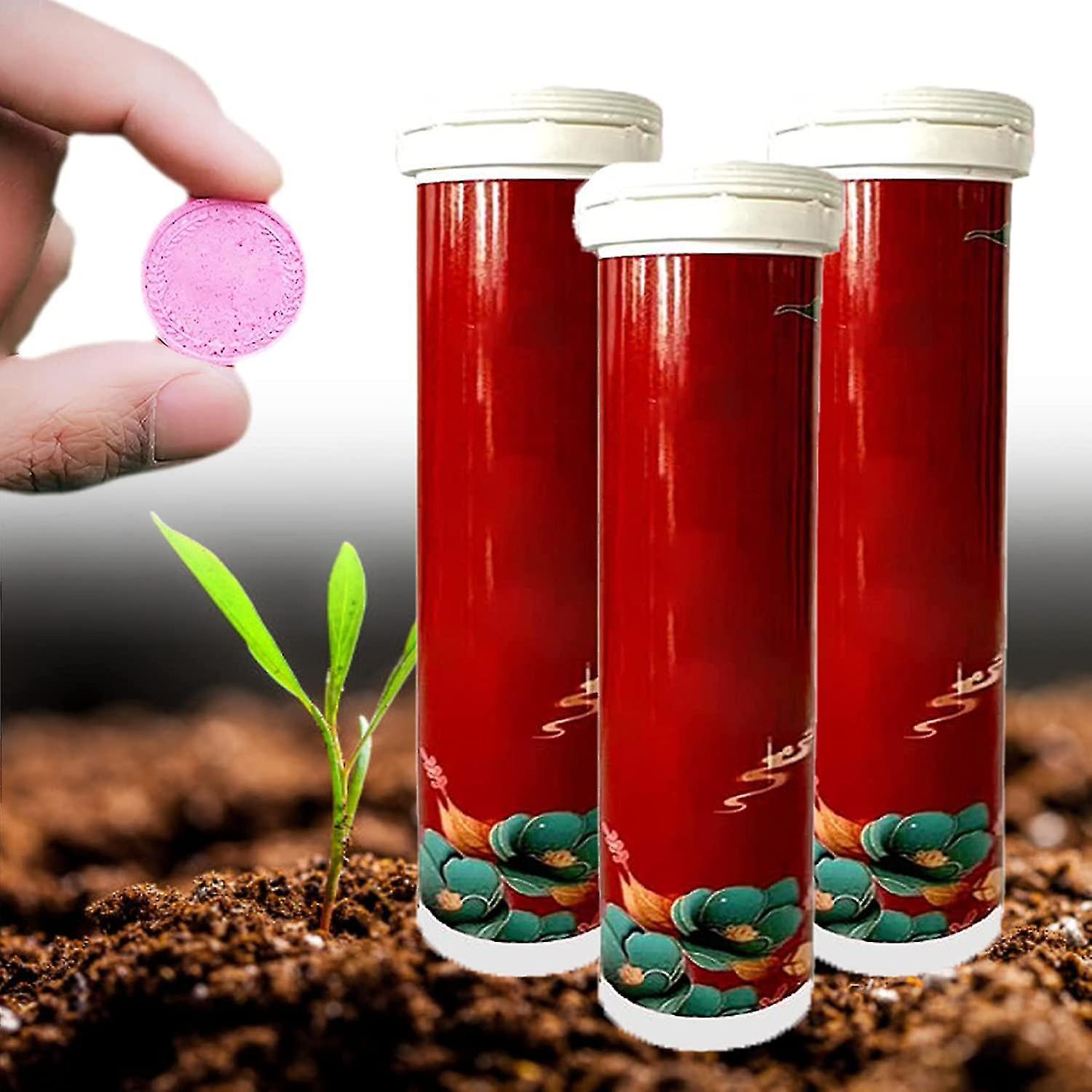 Tianzun Home Gardening Universal Slow-release Tablet Organic Fertilizer, Concentrated All-purpose Fertilizer Ease Plant Food 3pcs