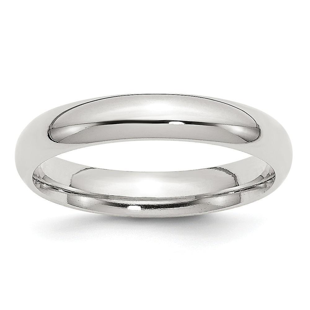 JewelryWeb 925 Sterling Silver Solid Polished Engravable 4mm Comfort Fit Band Ring Jewelry for Women - Ring Size: 4 to 13.5 12.5