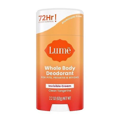 Lume Whole Body Deodorant Invisible Cream Stick Clean Tangerine