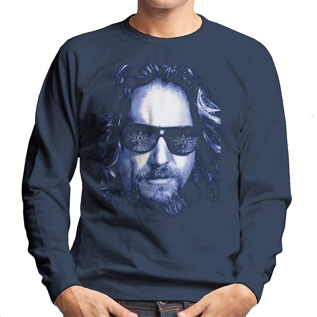 The Big Lebowski The Dude Face Cold Filter Men's Sweatshirt Navy Blue XX-Large