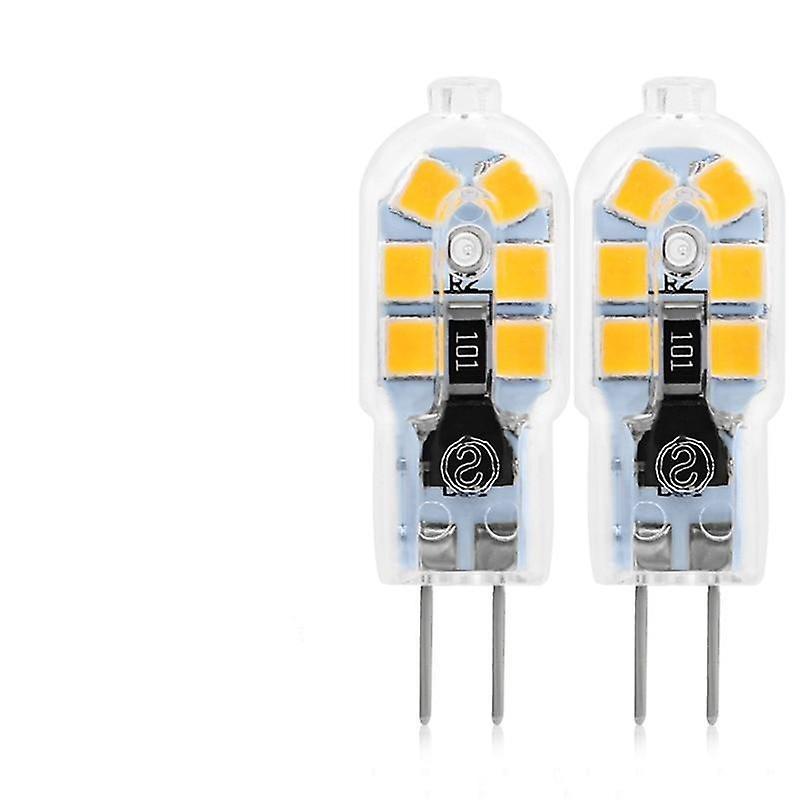 Slowmoose Led Lamp Mini Bulb Ac 220v, Dc 12v Spotlight, Chandelier High Quality Lighting Warm White G4 220V 2pcs