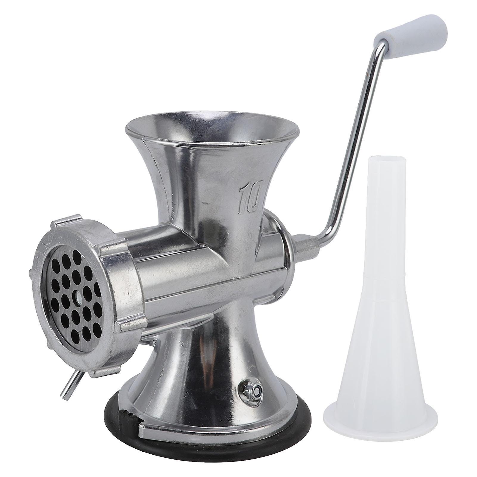 Moselota Manual Meat Grinder, Aluminum Alloy Meat Mincer Sausage Stuffer Powerful Suction Cup Type Meat Mincing Machine for Meat, Beef, Chicken