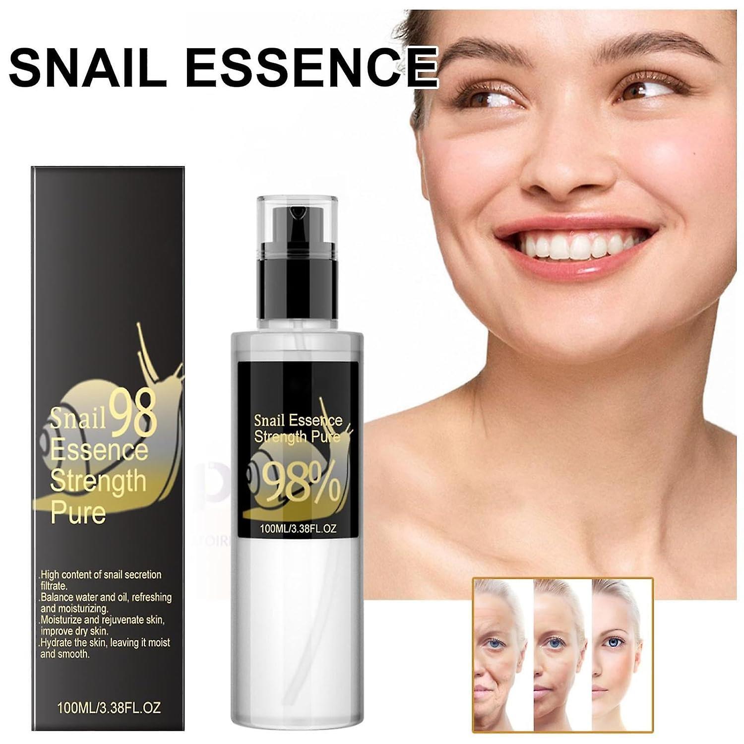 Fongwan Advanced Snail Mucin 98 Repairing Essence, Anti Aging Deep Hydrating Serum Skincare Anti-wrinkle Serum For Dull Skin & Fine Lines 2pcs - 20...