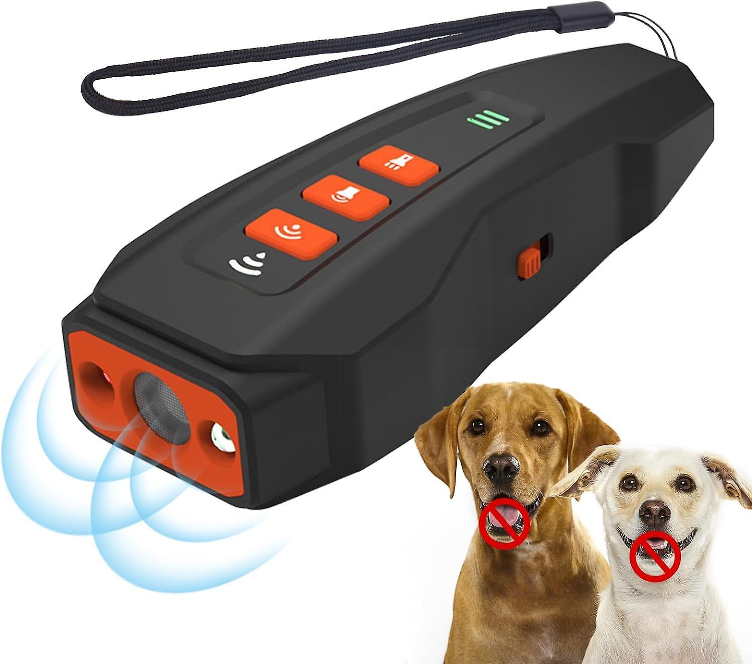 Nspiel Dog Bark Deterrent Devices, LED Dog Barking Control Devices, Ultrasonic Anti Barking Devices Dog Behavioral Training Aid Safe for Human A