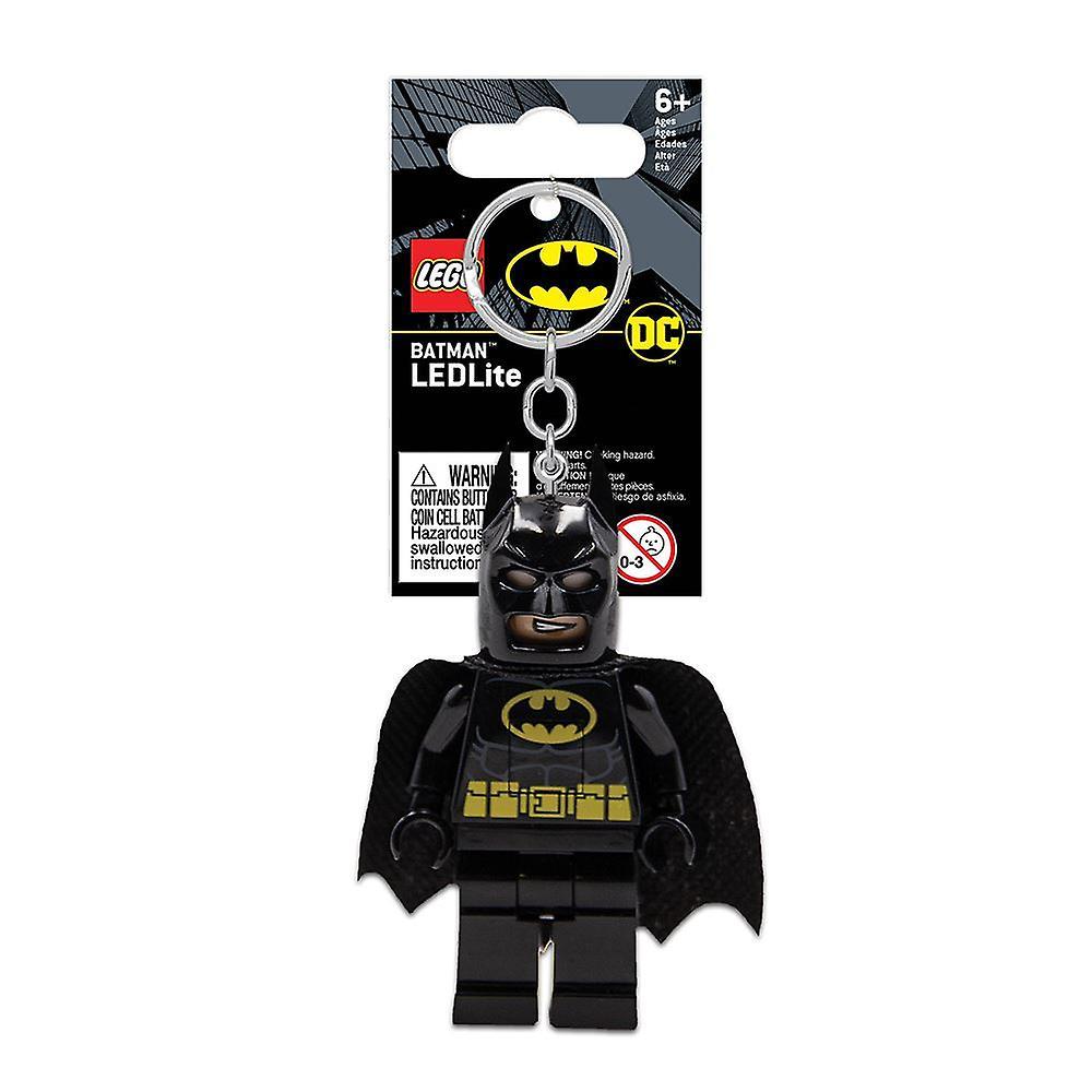 LEGO Batman Minifigure DC Superheroes Key Light - Black Suit (Keyring / Keychain)